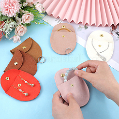 6Pcs 6 Colors Microfiber Jewelry Storage Bags&nbsp;ABAG-PH0001-40A