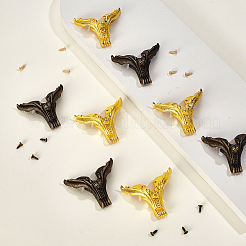 8Pcs 2 Colors Zinc Alloy Box Corner Protectors&nbsp;FIND-GA0007-22
