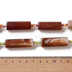 Natural Fire Crackle Agate Beads Strands&nbsp;G-P605-J02-01
