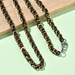 201 Stainless Steel Box Chain Necklaces & Chain Bracelets&nbsp;SJEW-G087-04G
