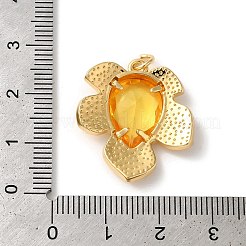 Leaf Rack Plating Brass Pendants&nbsp;KK-U022-08B-02