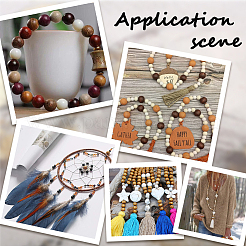 400Pcs 4 Styles  Natural Wood Beads&nbsp;WOOD-GF0002-15B
