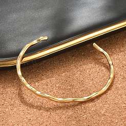 Ion Plating(IP) 304 Stainless Steel Cuff Bangles&nbsp;X-BJEW-H323-01G
