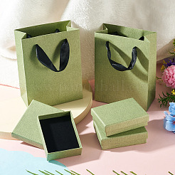 3Pcs Rectangle Paper Jewelry Display Cases&nbsp;CON-TA0001-39C-01