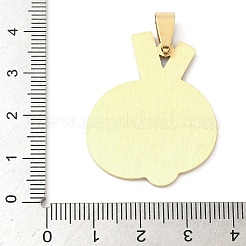 Sports 201 Stainless Steel Laser Cut Pendants&nbsp;STAS-P428-14G-02