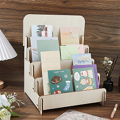 Wood Place Card Display Stands&nbsp;AJEW-FH0009-10