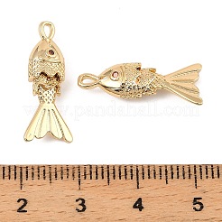 Brass Micro Pave Cubic Zirconia Pendants&nbsp;KK-C155-11G