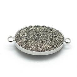 Natural Druzy Gemstone Links connectors&nbsp;G-Q489-H02
