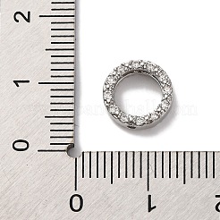 Rack Plating Brass with Cubic Zirconia Bead Frame&nbsp;KK-S406-09E-P