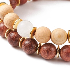 2Pcs 2 Style Mala Bead Bracelets Set&nbsp;BJEW-JB08419