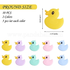 10Pcs 5 Styles Duck Silicone Focal Beads&nbsp;JX653A