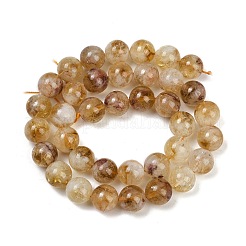 Heated Natural Citrine Beads Strands&nbsp;G-U026-A04-10mm