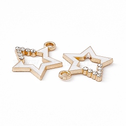 Alloy Rhinestone Pendants&nbsp;PALLOY-P287-09G-01