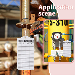 Double Sided Paper Daily Inspection Safety Record Label Tags with Hanging Hole&nbsp;DIY-WH0723-033B