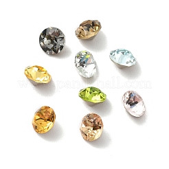 Faceted K9 Glass Rhinestone Cabochons&nbsp;GGLA-R402-08B