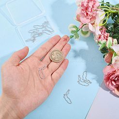 10Pcs Hollow 304 Stainless Steel Pendants&nbsp;STAS-CO0001-02