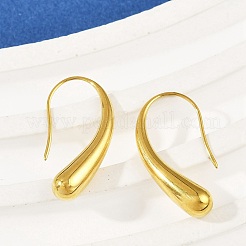 304 Stainless Steel Teardrop Dangle Earrings&nbsp;X-EJEW-S272-06G