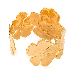 304 Stainless Steel Open Cuff Bangles for Women&nbsp;BJEW-G711-01C-G