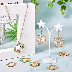 16Pcs 4 Styles Rack Plating Alloy Enamel Pendants&nbsp;FIND-TA0005-62