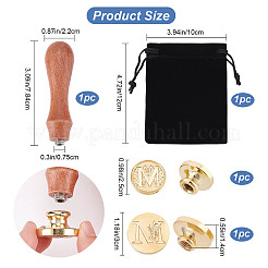 2Pcs 2 Styles Brass Stamp Heads&nbsp;DIY-CP0007-68B