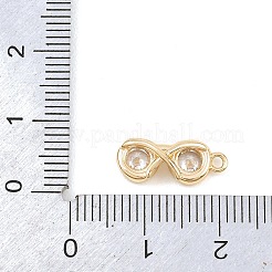 Brass Micro Pave Cubic Zirconia Pendants&nbsp;KK-A283-02B-G