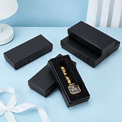 Rose Flower Textured Cardboard Paper Single Watch Packing Boxes&nbsp;CON-WH0100-72A
