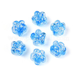 Handmade Foil Lampwork Beads Strands&nbsp;FOIL-T008-06E