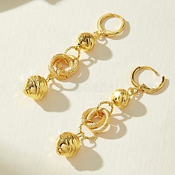 Round Brass Tassel Hoop Earrings&nbsp;QQ1128