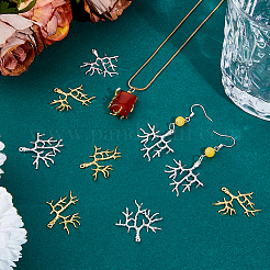 12Pcs 2 Styles Brass Peg Bails Pendants&nbsp;KK-HS0001-17