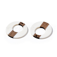 Opaque Resin & Walnut Wood Pendants&nbsp;RESI-T035-23