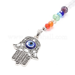 Chakra Glass Dowsing Pendulum Pendants&nbsp;PALLOY-JF01064