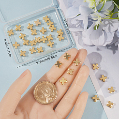 40Pcs Brass Beads&nbsp;KK-BBC0014-01