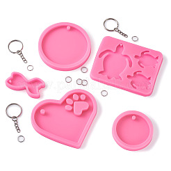 DIY Keychain Silicone Molds Kits&nbsp;DIY-TA0008-64