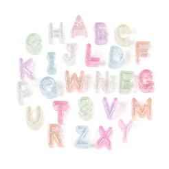 UV Plating Transparent Acrylic European Beads&nbsp;OACR-N160-22
