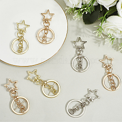 18Pcs 3 Style Alloy Keychain Clasps&nbsp;KEYC-SP0001-49D