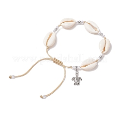 Alloy Turtle Charm Bracelets&nbsp;BJEW-JB11758-01