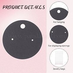 1Set Blank Paper Earring Display Cards&nbsp;EDIS-CN0001-01B-03