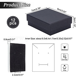 Kraft Cotton Filled Cardboard Paper Jewelry Set Boxes&nbsp;CBOX-R036-11B