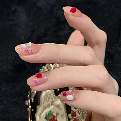 120Pcs 2 Styles Resin Strawberry Cabochons&nbsp;RESI-SC0006-60