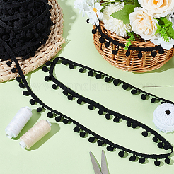 Nylon Pom Pom Ball Tassel Lace Ribbon&nbsp;DIY-WH0580-31B