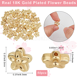 50Pcs Rack Plating Brass Beads&nbsp;KK-BBC0015-76