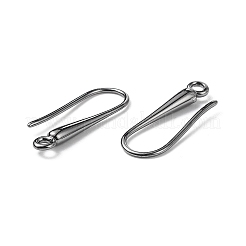 Eco-Friendly Brass Earring Hooks Findings&nbsp;LS-KK-M157-03B-RS