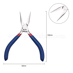 Set of 3 Jewelry Making Supplies Craft DIY Pliers Tool Set Flat Nosed Round Nosed Wire Cutter Pliers Blue&nbsp;TOOL-YW0001-07