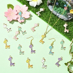10Pcs Alloy Enamel Pendants&nbsp;ENAM-YW0006-22A