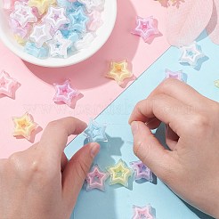 50Pcs Transparent Acrylic Beads&nbsp;SACR-CJ0001-65