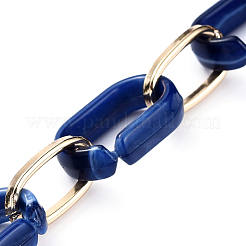 Handmade Acrylic & Aluminium Cable Chains&nbsp;AJEW-JB00560-01