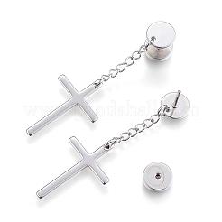 Tarnish Resistant 304 Stainless Steel Stud Earrings&nbsp;EJEW-K043-07P