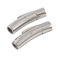 Tarnish Resistant Column 316 Surgical Stainless Steel Bayonet Clasps&nbsp;X-STAS-A021-5mm