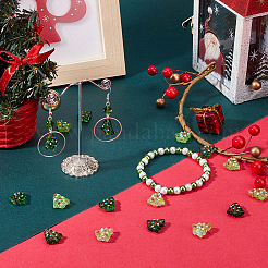 20Pcs 2 Colors Handmade Bumpy Glass Beads&nbsp;LAMP-SC0001-36