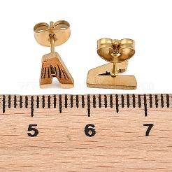 304 Stainless Steel Stud Earrings&nbsp;SA-T001-03G